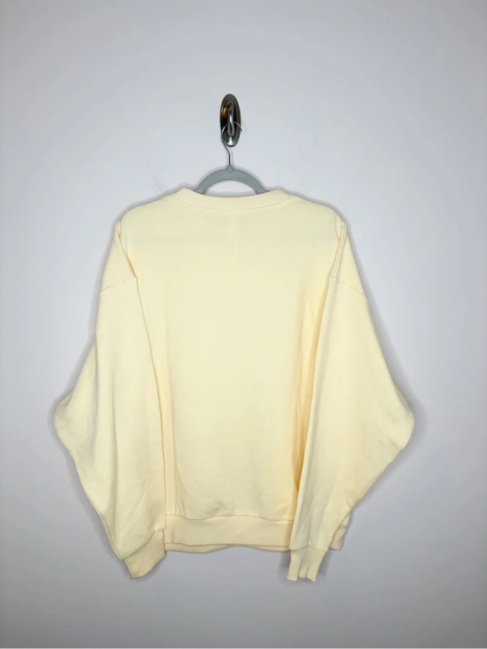 Alo Accolade Crew Neck Pullover Sweatshirt Yellow Medium - Picture 6 of 6